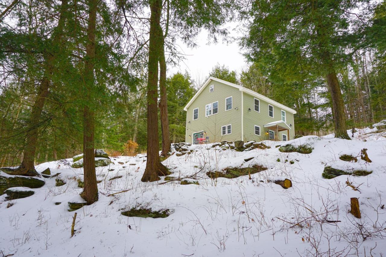 Secluded Streamside Home With Hot Tub Margaretville Buitenkant foto